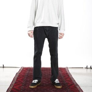 Billabong‎ Mens Black Corduroy Straight Leg Pants Size 34X32 RN 99064